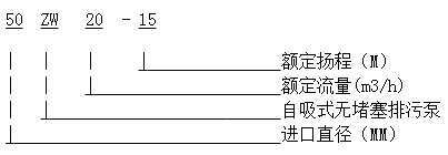 ZW自吸排污泵 無堵塞自吸式排污泵 ZW(圖1)